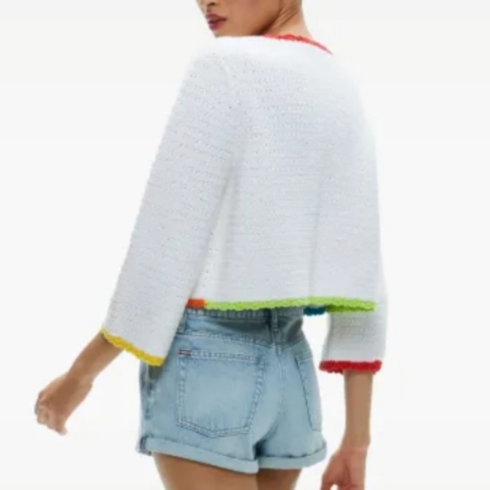 ALICE + OLIVIA Crochet Cardigan - Picture 4 of 8